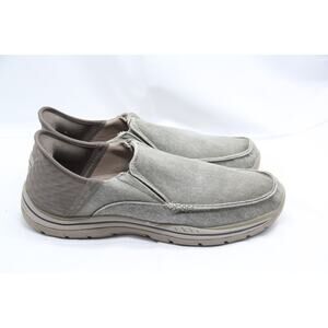 Skechers Expected Avillo Shoes Men's Size 12 Brown Relaxed Fit Slip-On